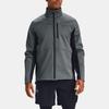 Under Armour ColdGear® Infrared Logo Print Stand Collar Jacket Men Jacket Gray 1321438-012