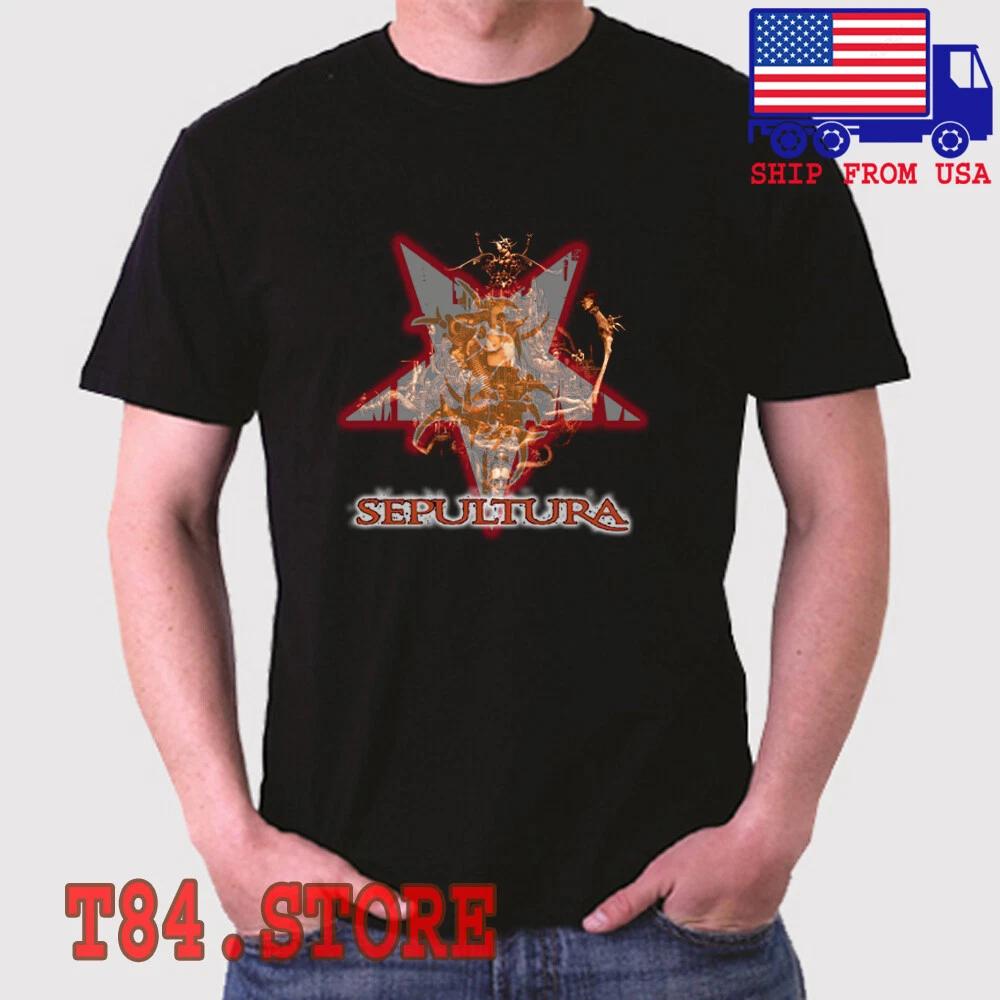 Sepultura Men s Black Size S to 5XL L