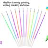 12 Pieces Gel Pen Refill Painting Drawing Stationery Replacement School Artist Office Marking Shinning Ink Ballpoint