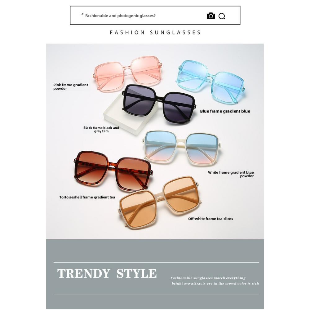 Rizs köröm szögletes napszemüveg női napszemüveg fokozatosan színt vált új szemüveg női trend UV védelem