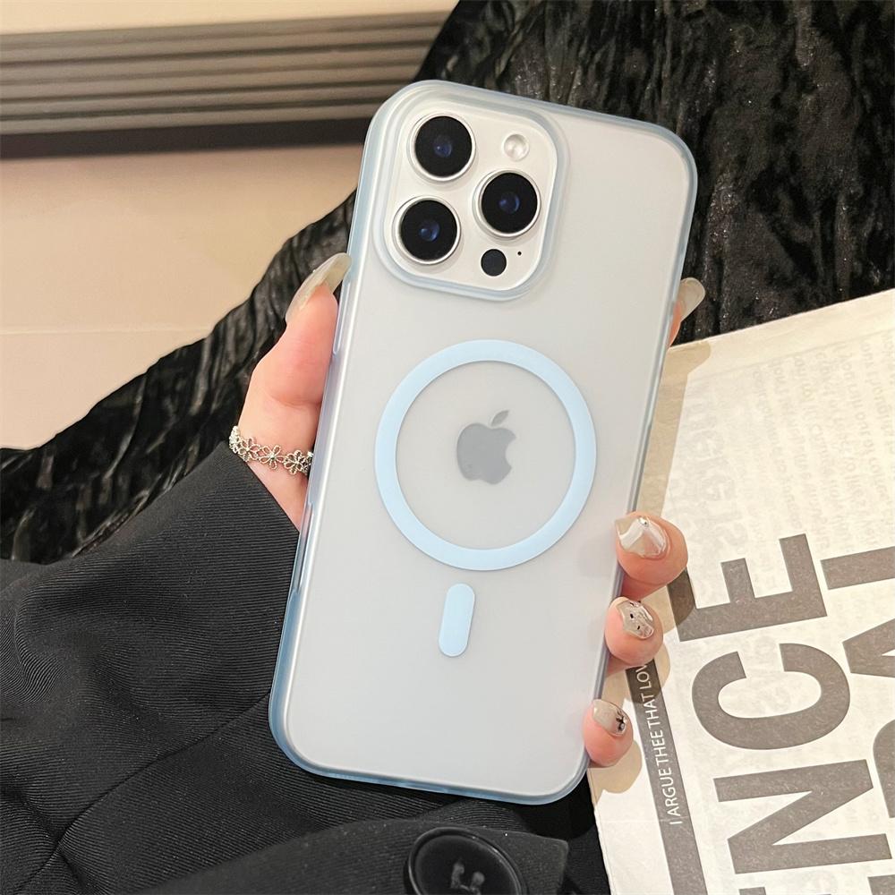Matte Translucent Magsafe Magnetic Phone Case For iPhone 17 Air 16 15 Pro Max 14 Plus 13 12 11 Wireless Charge Shockproof Cover