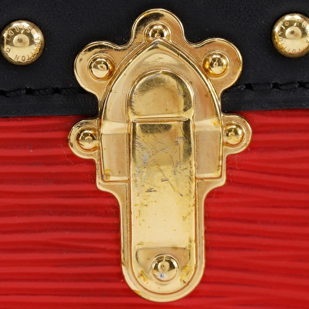 LOUIS VUITTON Trunk clutch Shoulder Bag M51697 2-way clutch Rouge Red Epi Leather Women Used