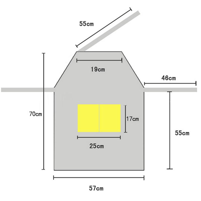 Justerbart Halvlångt Vuxenförkläde Randigt Restaurang Kockförkläde Utomhus Camping Grillning Picknick Kök Kockförkläde Med 2 Fickor