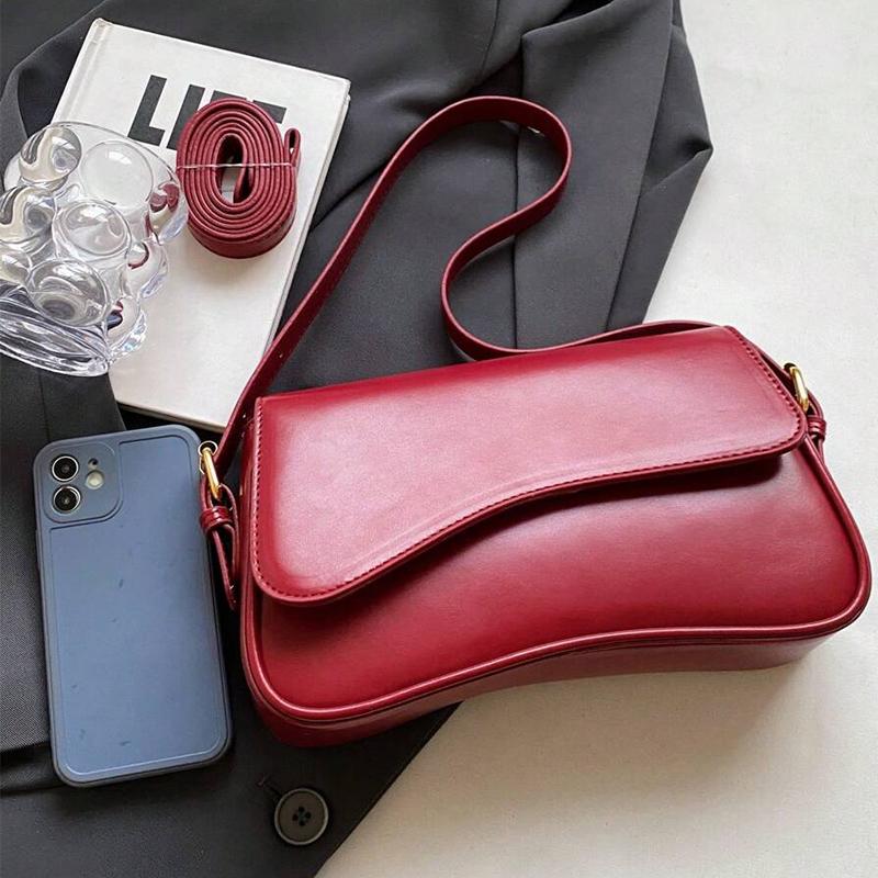 Yogodlns Vintage kožené crossbody kabelky pro ženy Designové Dámské Kabelky a peněženky přes rameno přes rameno s malou klopou Taška do podpaží