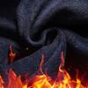 L-4XL Autumn and Winter New Fake Two Piece Sweater Men's Plush Knitted Warm Inner Wear Casual Versatile Pullover Top