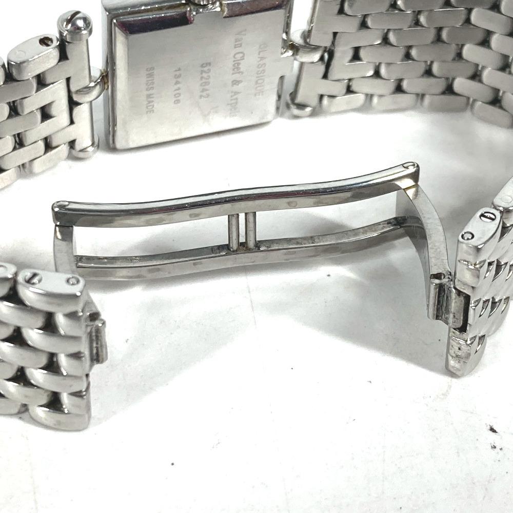 VAN CLEEF & ARPELS 522642 Pink Shell Classic Cale 4PDiamond Women's Wristwatch