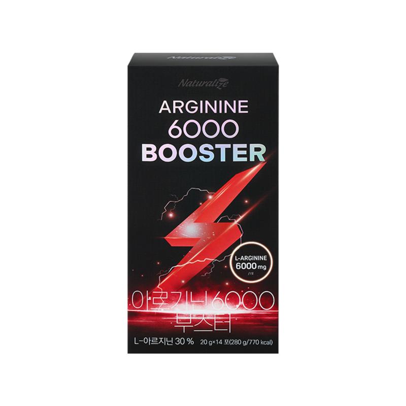 Naturalize Arginine 6000 Booster 14 Packets, 280g, 2 Boxes