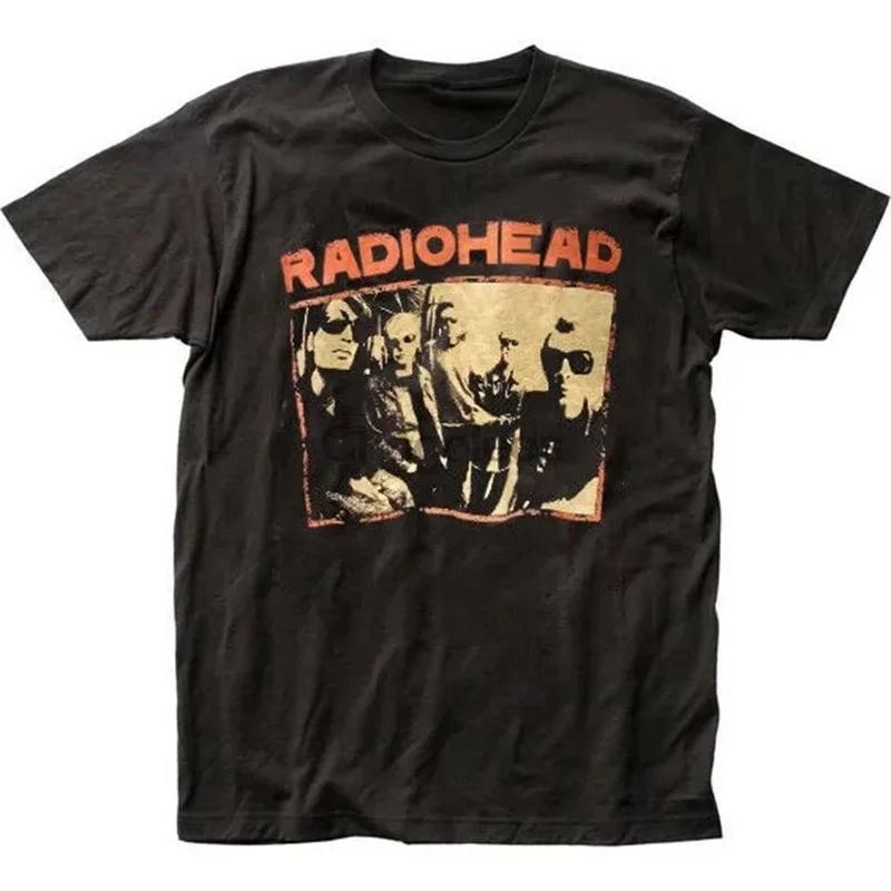 ZX TEE Radiohead T Shirt Men Vintage Classic Tees North America Tour Rock Boy Women's TShirt Camisetas Hombre Hip Hop Street Casual Top