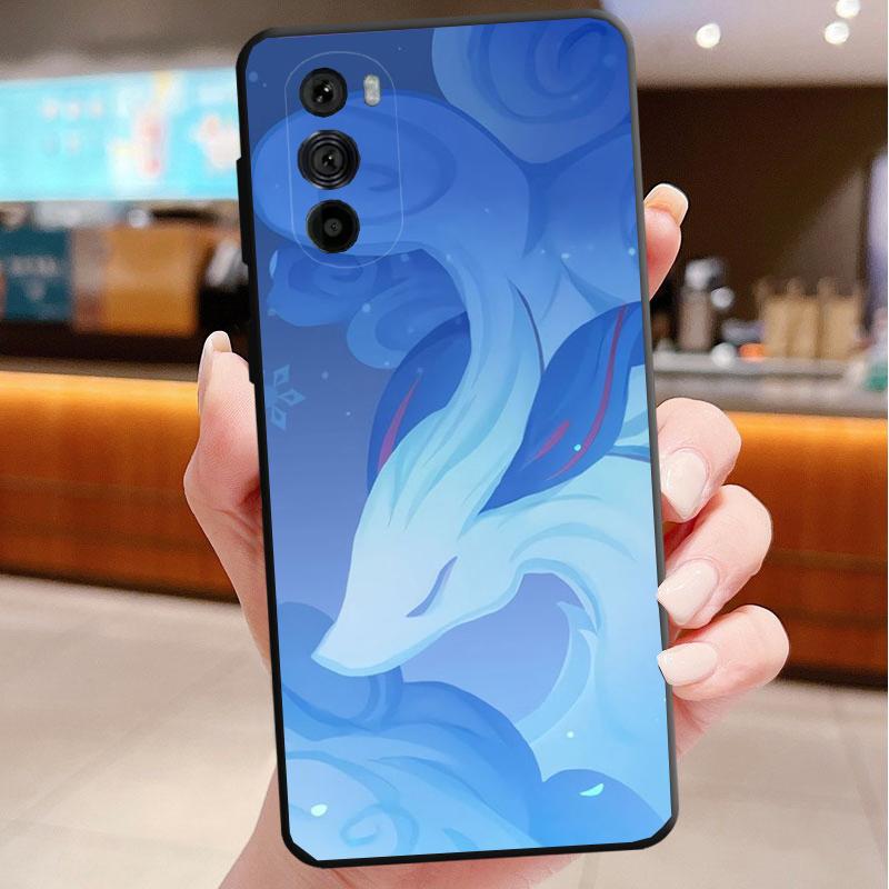 Phone Case For Motorola Edge 50 40 Pro 60 50 40 30 Ultra Neo Fusion Moto G85 G72 G53 G54 G84 G13 G32 Genshin Impact Namecard