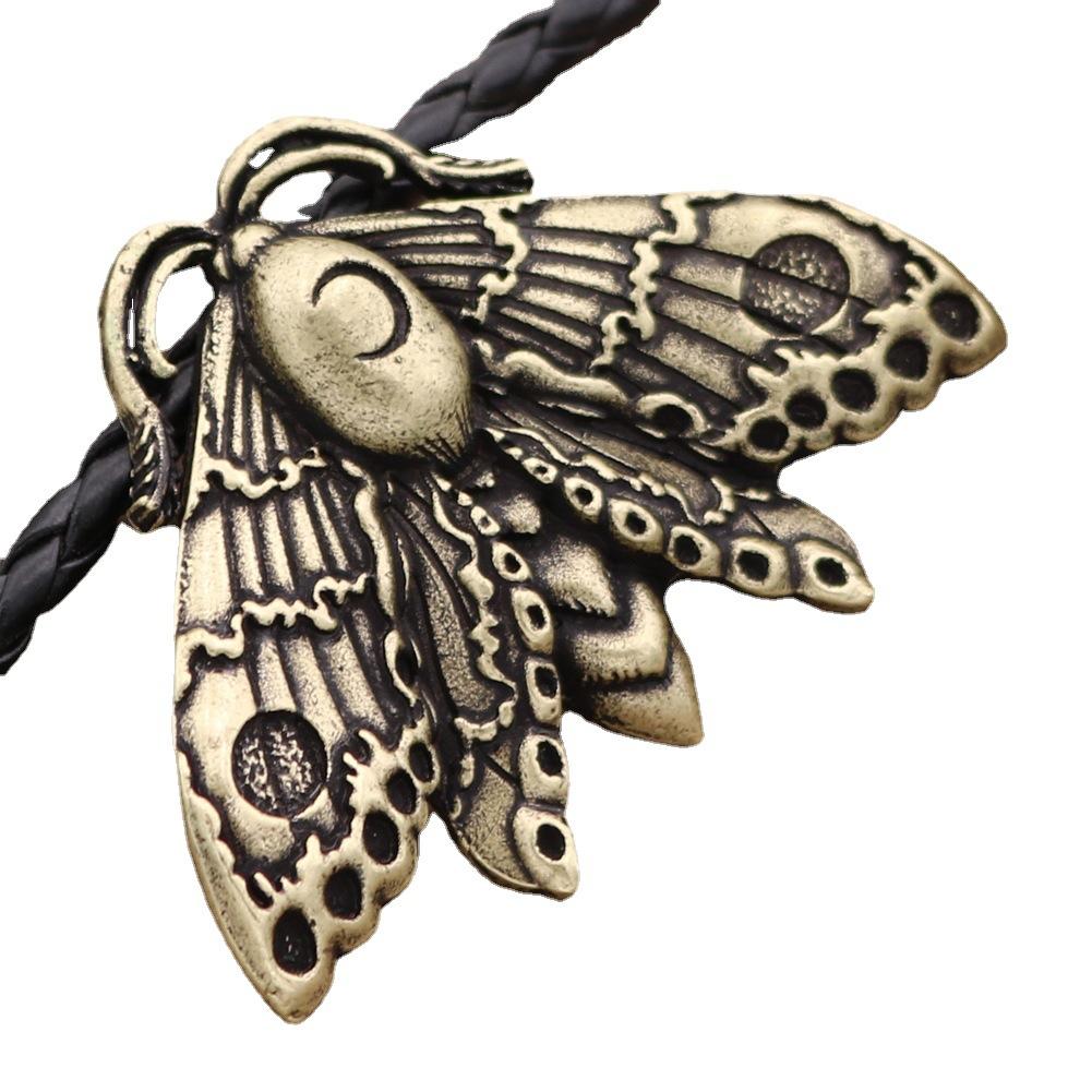 Pandantiv Craniu Fluture European și American Molie Lună Totem Aliaj de Zinc Colier Pandantiv Retro Ornament