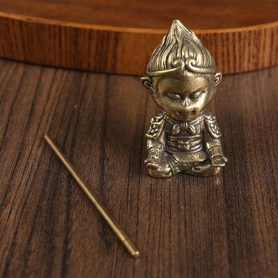 Brass Ornament Sun Wukong Tabletop Battle Victory Buddha Car Ornament Bronze Carving Handicraft Ornament Qitian Great Saint Wukong