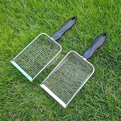 Robuster Metall-Gartenerde-Sieb mit ergonomischem Griff Maschen-Kompost- und Steinsieb für Gartenarbeit, Bodenvorbereitung, Landschaftsbau Langlebiges Gartenwerkzeug