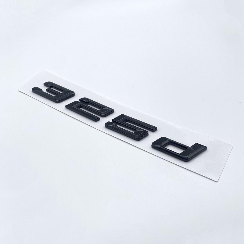 Nová čísla písma Písmena 316d 318d 320d 325d 328d 330d 335d Emblém GT ABS pro BMW řady 3 E90 E46 F30 Logo kufru auta