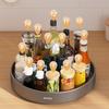 Ecoco Rotating Spice Rack, Kitchen Countertop Multifunctional Seasoning Storage Box, E24104 Gray