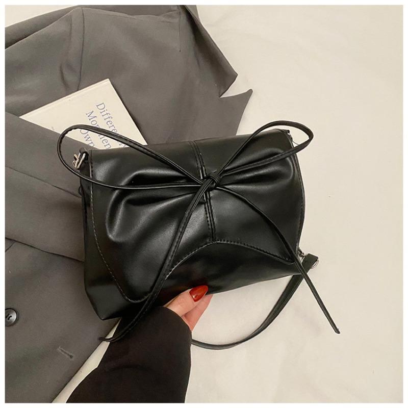 New Fashion Bow Fresh and Beautiful Niche Pleated Armpit Bag Casual Versatile Single Shoulder Messenger Bag Women