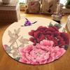 Lotus Landscape Painting Round Carpet Chair Sofa Carpets Home Living Room Bedroom Bathroom Floor Mat Printed Home Decorations