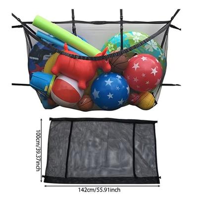 Multifunctional Pool Storage Organizer Bag Extra Large Swimming Pool Hook Toy Storage Bag Foldable Bath Hanging Mesh Bag
