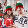 Christmas Red Green Hat Warm Winter Knitted Baby Beanie Cap New Year Party Navidad Noel Winter Merry Xmas Decor For Adult Kids
