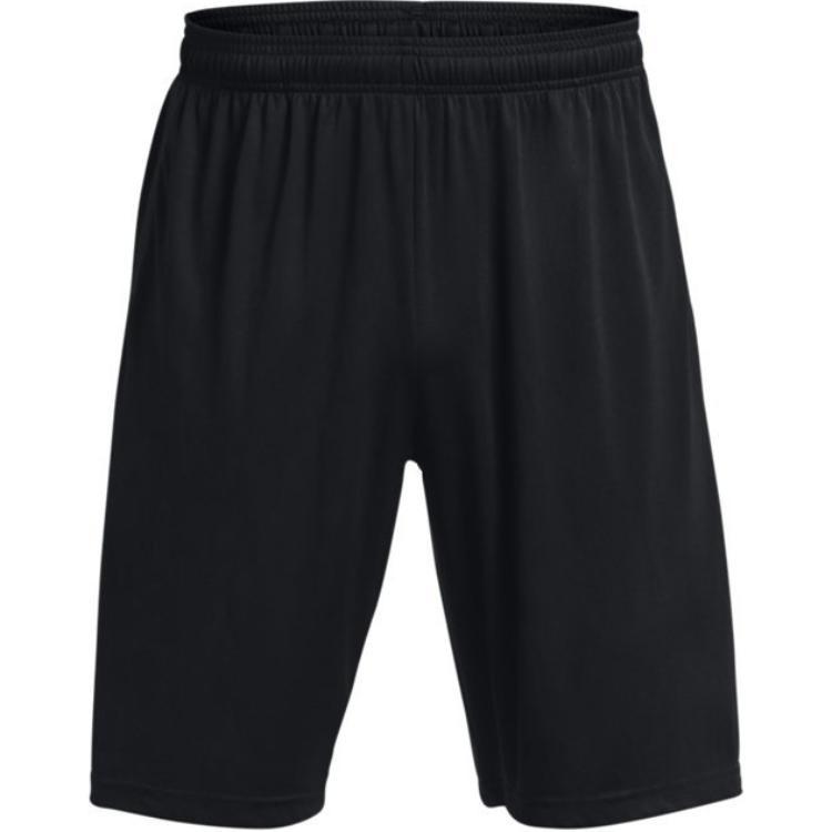 Under Armour Tech Wordmark Graphic Shorts Black Grey Men s 1376943-001 L