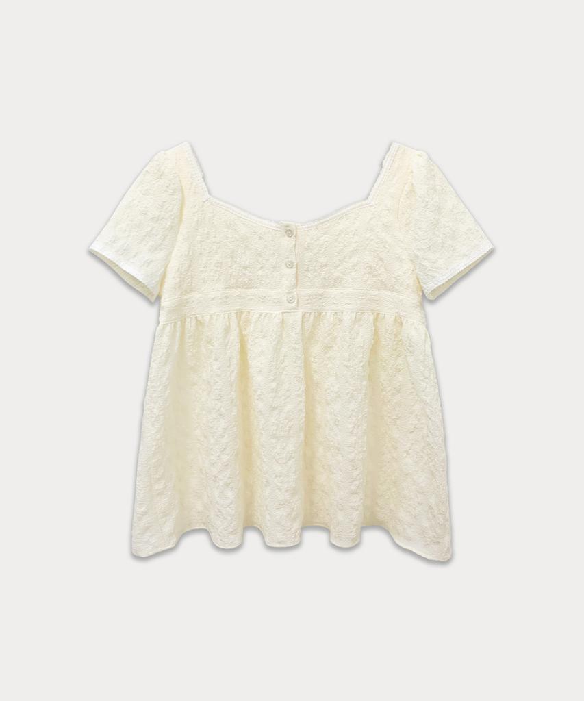 Sseomweeobeoteo Sorbet Lace Blouse - Cream