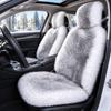Winter Faux Wool Car Seat Covers Front Row 2pcs