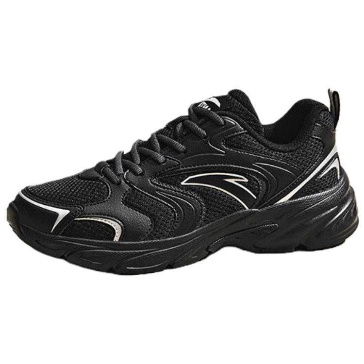 Anta OG800 Simple Fashion Shock Absorbing Non-Slip Breathable Low-Top Casual Shoes Women Casual Shoes Silver Black 922538821-5
