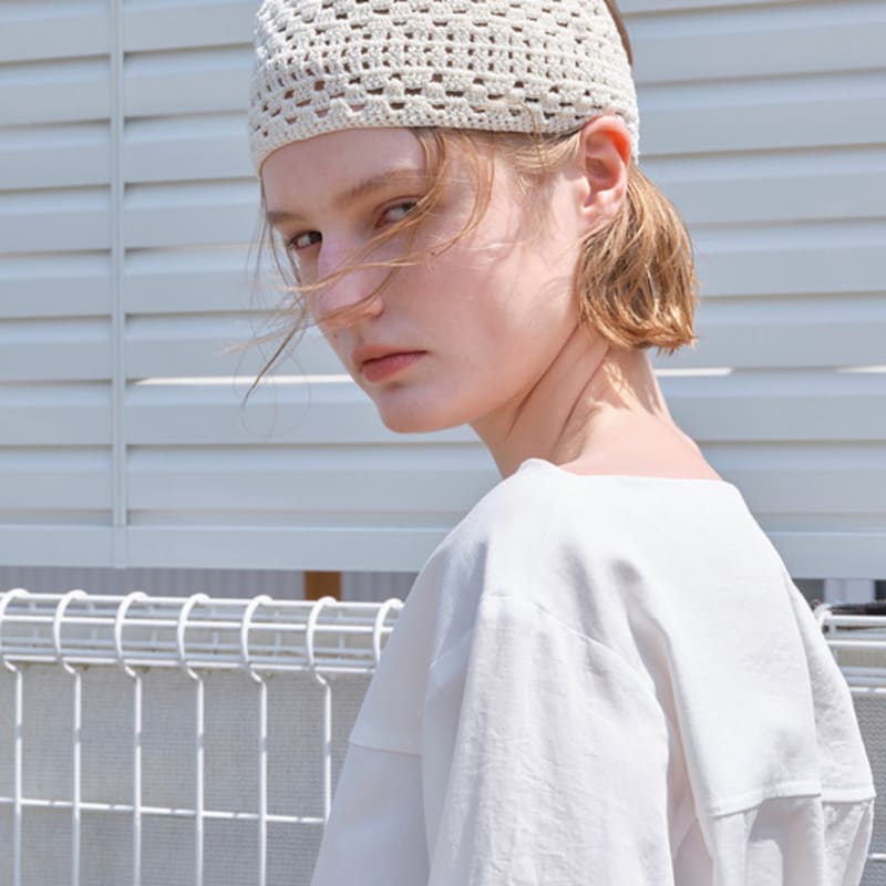 

Шарф ручной работы Raust ЦВЕТ СЛОНОВОЙ КОСТИ F