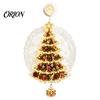 Holiday Celebration Ornament Christmas Suction Cup Window Light, Santa Claus Xmas Tree Reusable Lamp Snowman Glass Ornament, Party Acrylic Hanging