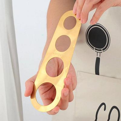 1pc-Kitchen Accessories Stainless Steel Pasta Noodle Measure 1Pcs 4 Holes Spaghetti Measurer