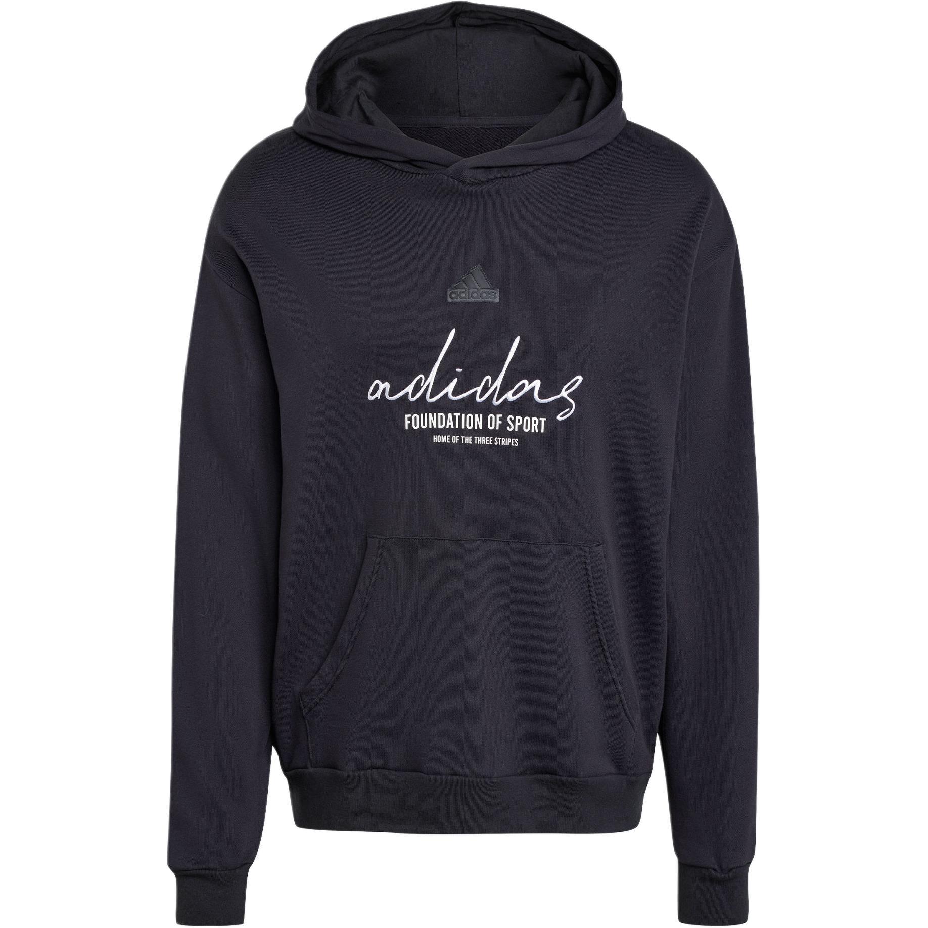 adidas Brand Love French Terry Hoodie Asia Sizing  Valentine s Day Black  Men s IW3533 S