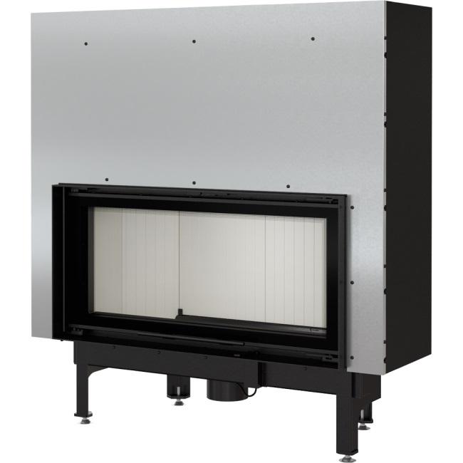 Steel fireplace KRATKI NADIA 14 kW Ø 200 Lift-up self closing door