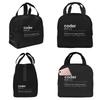 Coder Definition Insulated Lunch Bag for Women Office Cooler Thermal Food Box Tote Leakproof Lunch Boxes Container