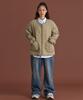 Cream Soda Lab Warm-Up Quilted Two-Way Jacket Khaki