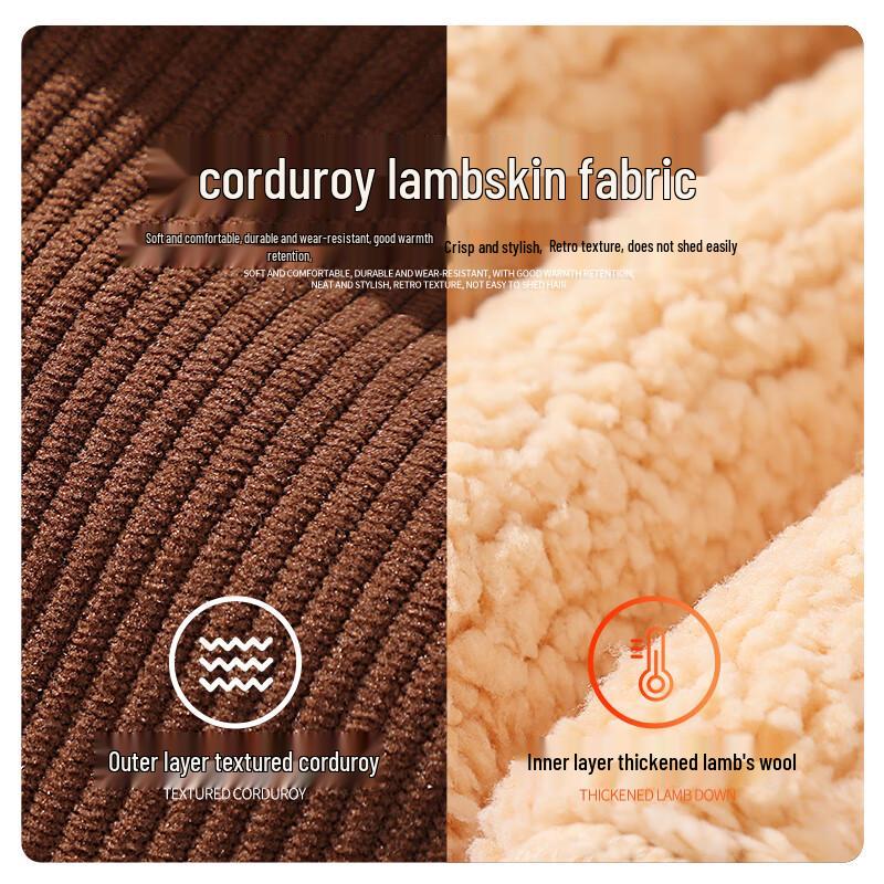 Warrior Men's Heavy Lamb Fleece Lapel Jacket