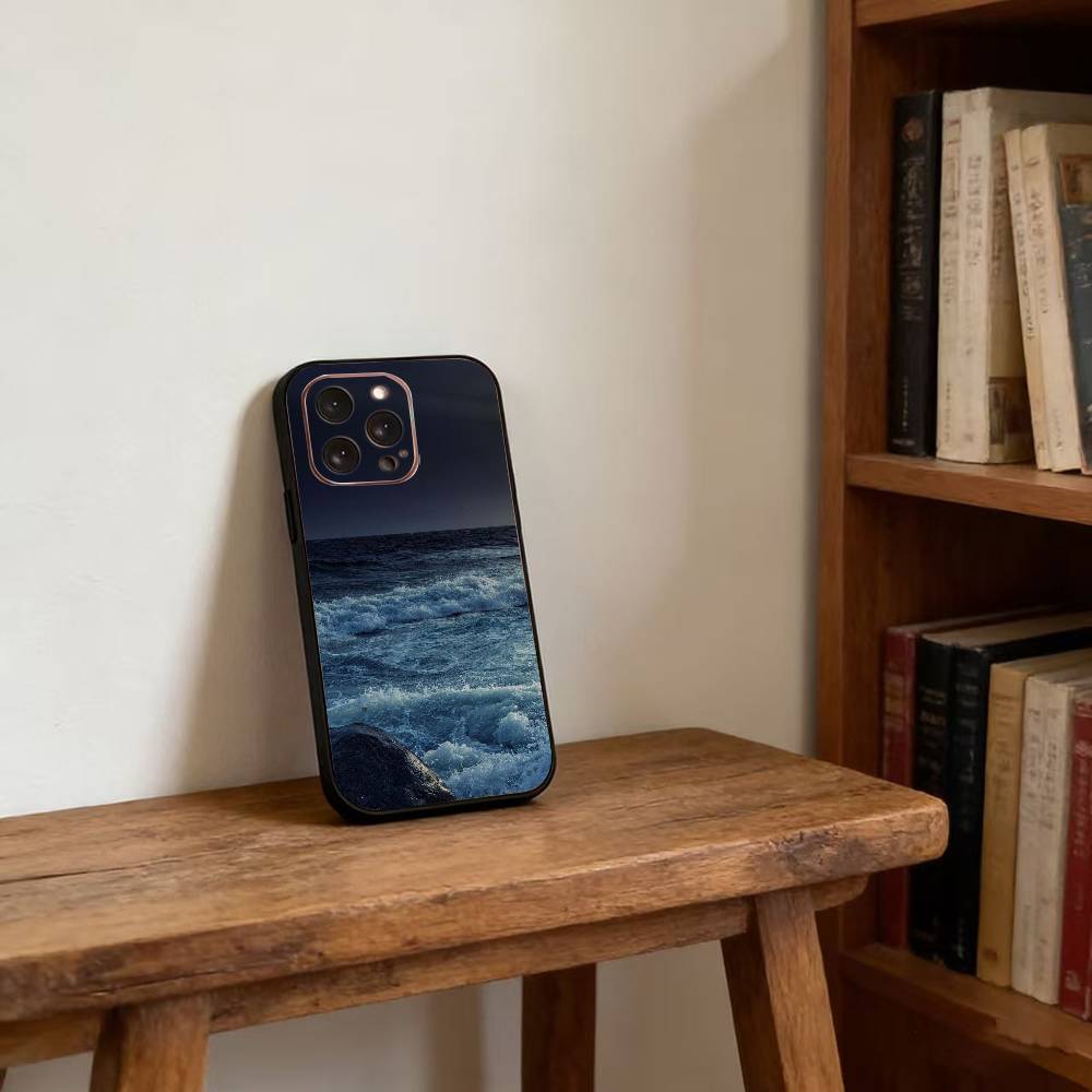 Marine Landscape Phone Case For iPhone17,16,15,14,13,12,11 Plus,Pro Magnetic with Magsafe Wireless Charging