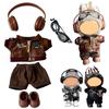 Plush Toy Clothes 15cm 17cm Lovebu Plushie Dress-Up Cute Doll Clothes Doll Outfits for Your Favorite Plushie Plushie Zip-Up Pants Hat Glasses Shoes