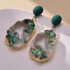 Silver Needle Dongdaemun Fresh Colorful Earrings - Simple, Versatile, Luxury Studs with a High-End Sense