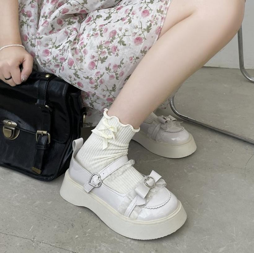 Fashion Ladies Mary Jane Shoes Japanese Retro British Student Uniform Round Toe Thick Sole High Heel Women's Cosplay Single Lolita Shoes