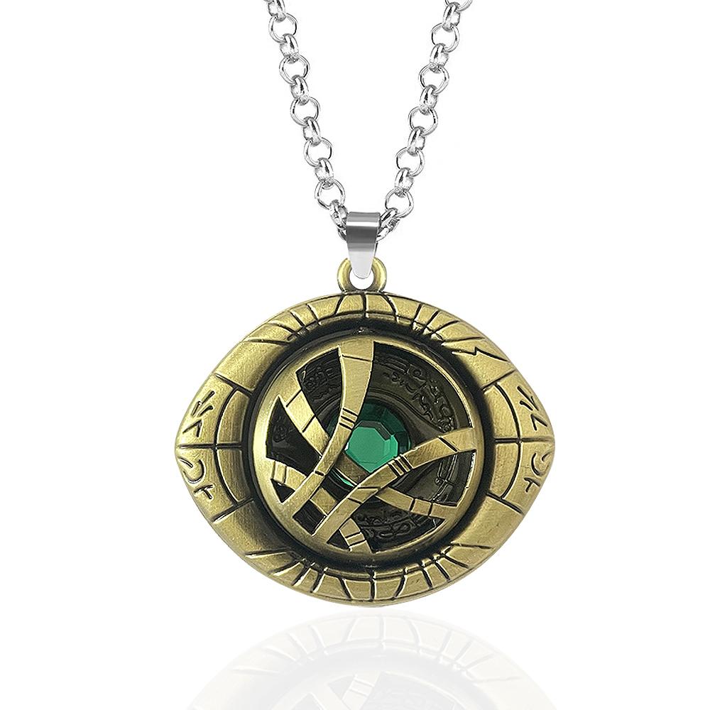 

Movie Dr. s Eye Necklace Rotatable Pendant Strange Infinity Time Necklace Men Women Cosplay Prop Accessories Gifts picture colors&Adjustable