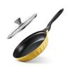 26cm Nonstick Frying Pan Cast Aluminum Skillet With Lid Induction Compatible Swiss ILAG Coating Even Heating Omelet Pan Fry Pan
