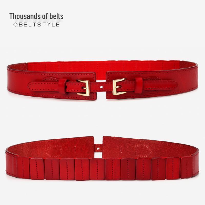 Women s Genuine Cowhide Leather Waist Belt - Fashionable, Versatile Accessory for Coats and Sweaters, 2023. серый