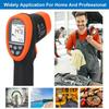 Termometru industrial cu laser cu infraroșu, măsurare de la distanță, conectare la telefon mobil, portabil, cu funcție de menținere a datei și iluminare din spate, BTMETER