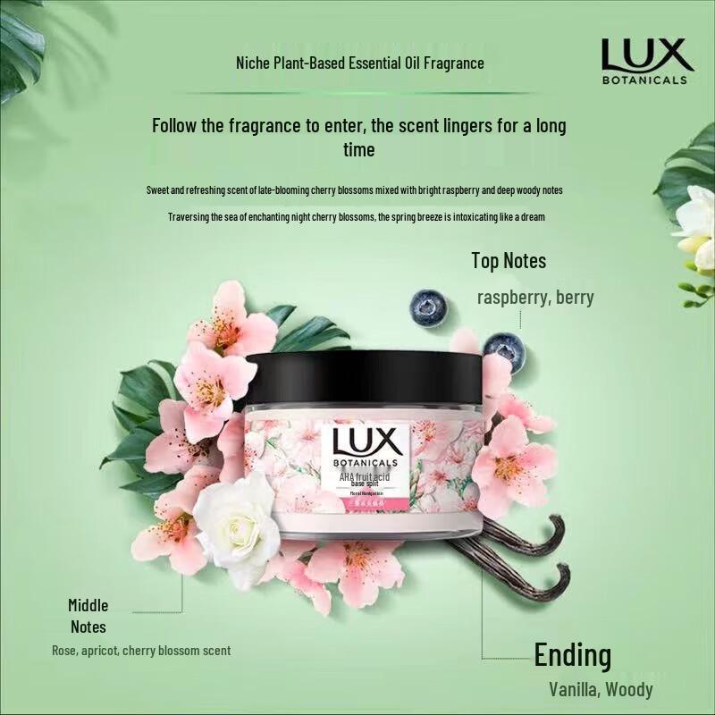 

Lux Gentle Exfoliating Body Scrub with Botanical Essential Oils