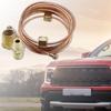72 Inch Mechanical Oil Pressure Gauge Copper Line Tubing Install Kit with Fitting Pressure Gauge Modification Accessories
