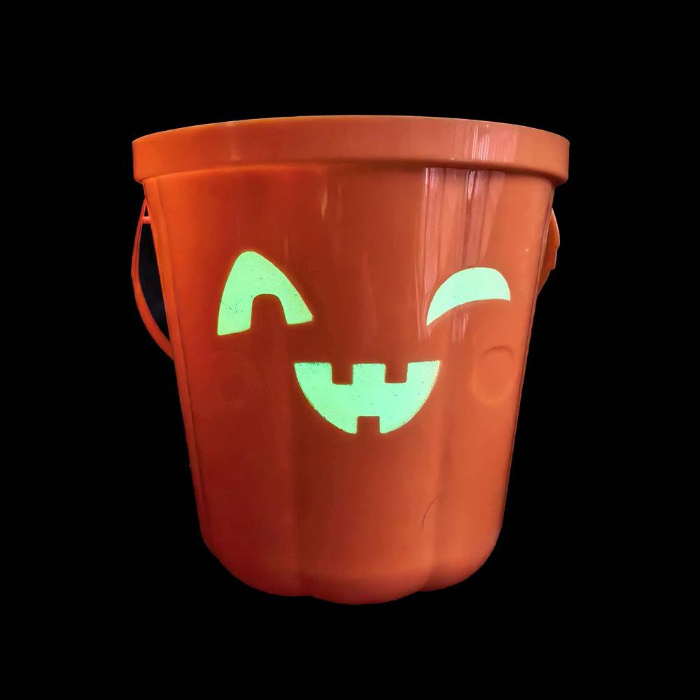 Handheld Pumpkin Lantern with Sound Control – Colorful Halloween Candy Bucket in Various Sizes