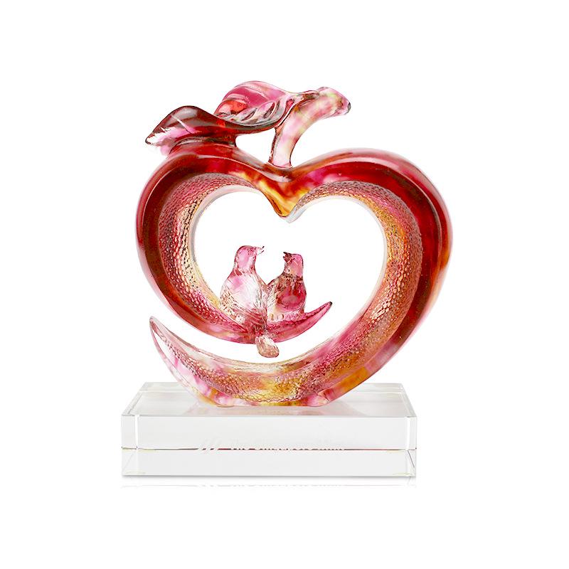 

Fengming Glazed Magpie Ornament: Creative Home Decoration for Peace and Happiness, Perfect as a Wedding or Gift. Large