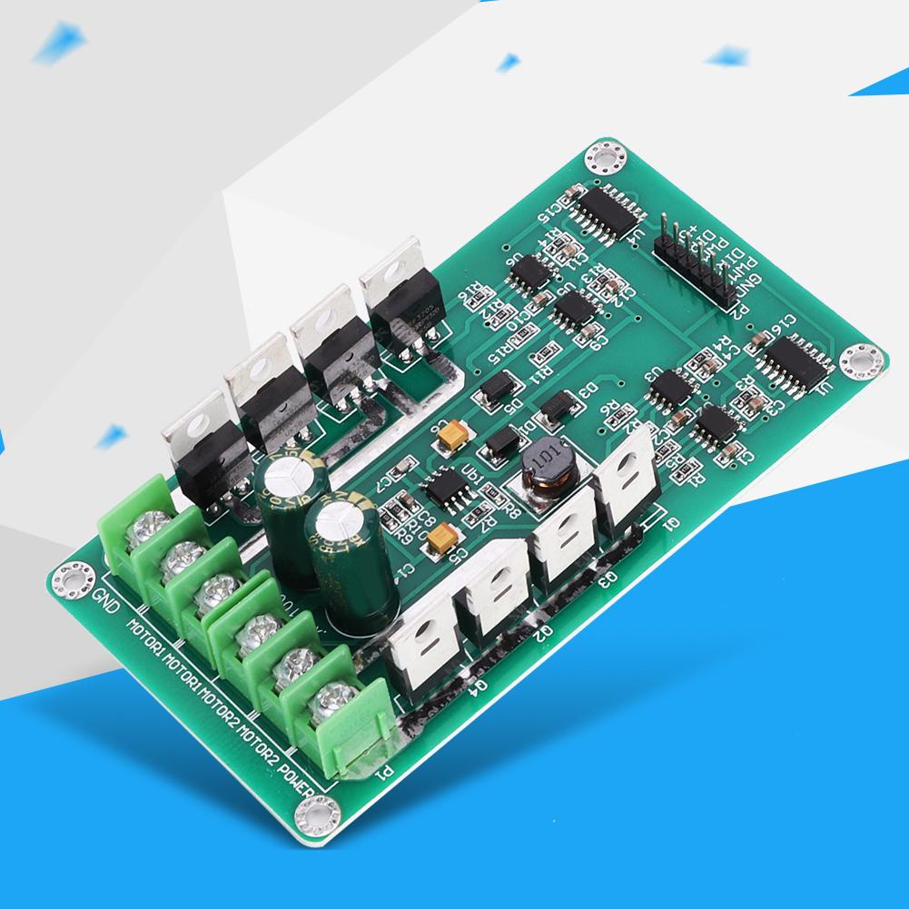 

Industrial 15A Dual Channel DC Motor Drive Module With Brake Function Electronic Component