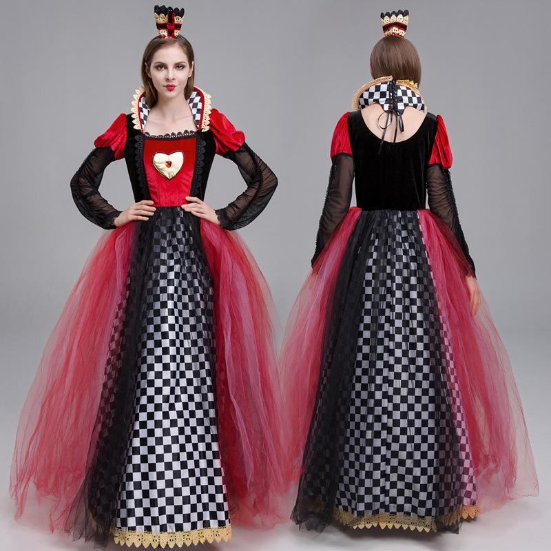 

Women s Halloween Queen of Hearts Ball Gown Costume XL