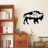 Wild Cow Metal Wall Art Decor - Wildlife Sign Ornament for Bedroom, Living Room, Farmhouse, Garden, and Halloween Room Decor