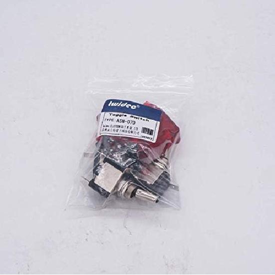 Twidec/3Pcs Rocker Toggle Switch 12V 20A Heavy Duty Racing Car Automotive Auto SPST ON/Off Toggle Switch Red LED Light Illuminated 3Pin with Red